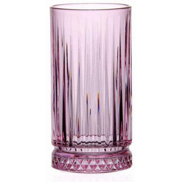 Стакан ЭЛИЗИЯ (Энжой) 450мл розовый PASABAHCE 520015SLBP