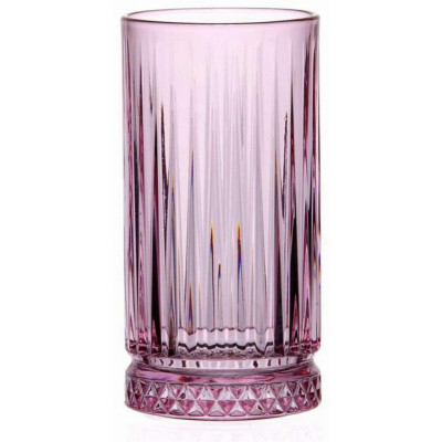 Стакан ЭЛИЗИЯ (Энжой) 450мл розовый PASABAHCE 520015SLBP