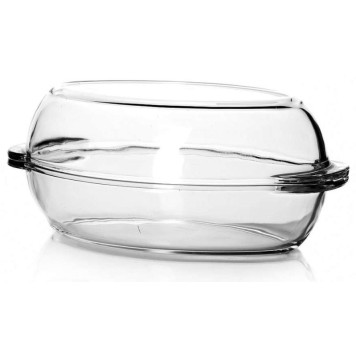 Посуда для СВЧ овальная с крышкой 2+2л (утятница) PASABAHCE 59022-1