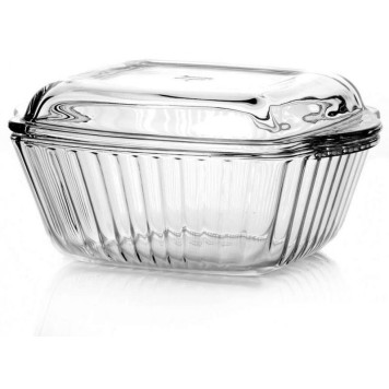 Посуда для СВЧ форма квадратная б/крышки 3.2л PASABAHCE 59394-1