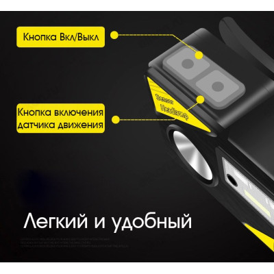 Фонарь налобный Патриот PT-FLG27 аккумуляторный-4