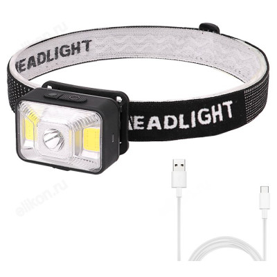 Фонарь налобный Патриот PT-FLG31 аккумуляторный