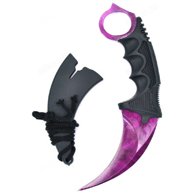 Нож Патриот PT-TRK11, складной (Керамбит, волны сапфир)