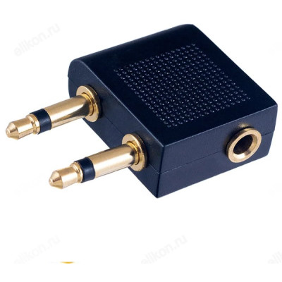 Переходник 2*3,5мм-3,5мм Perfeo A7014 (стерео-аудио)