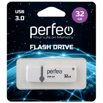Память USB  32GB Perfeo C08 White