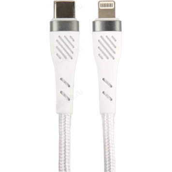 Кабель USB Type-C - Lightning PERFEO POWER (C1004) белый