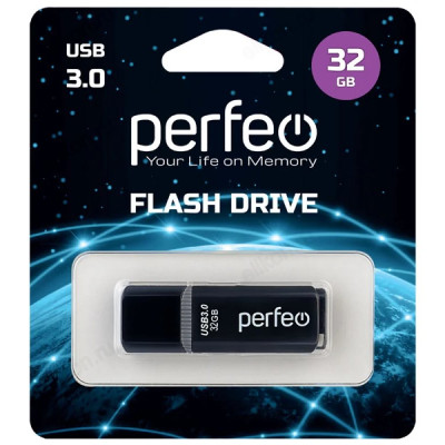 Память USB  32GB Perfeo C12 Black