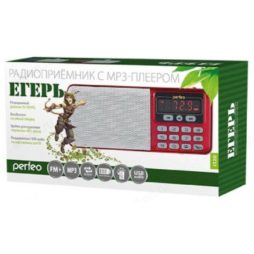 Радиоприёмник цифровой Perfeo Егерь i120-RED-2