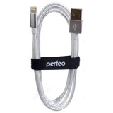 Кабель PERFEO для iPhone USB-8PIN 1м белый (I4301)