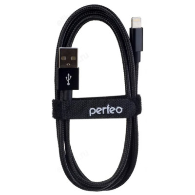 Кабель PERFEO для iPhone USB-8PIN 1м черный (I4303)