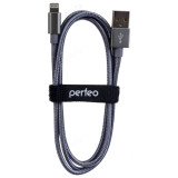 Кабель PERFEO для iPhone USB-8PIN 1м серебро (I4305)