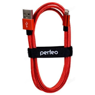 Кабель PERFEO для iPhone USB-8PIN 3м красный (I4310)