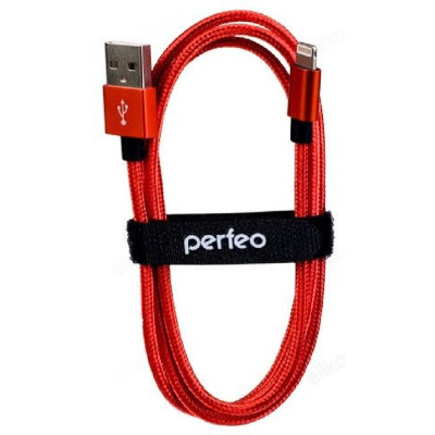 Кабель PERFEO для iPhone USB-8PIN 3м красный (I4310)