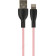 Кабель USB Type-Lightning PERFEO SILICON (I4336) розовый