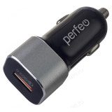 Зарядка авто Perfeo I4618 QC 3.0 USB черная