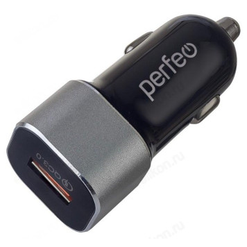 Зарядка авто Perfeo I4618 QC 3.0 USB черная