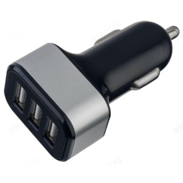 Зарядка авто Perfeo I4622 3USB 3.1А черная
