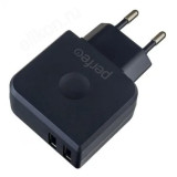 Зарядка сетевая Perfeo I4623 2USB 3.4А черный