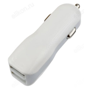 Зарядка авто Perfeo I4624 2USB 2.1A, белый