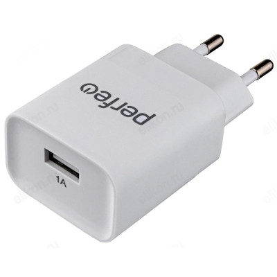 Зарядка сетевая Perfeo I4629 USB, белый