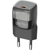 Зарядка сетевая Perfeo I4650 TYPE-C GaN 20W черный Зарядка сетевая Perfeo I4650 TYPE-C GaN 20W черный