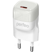 Зарядка сетевая Perfeo I4651 Type-C GaN 20W белый Зарядка сетевая Perfeo I4651 Type-C GaN 20W белый