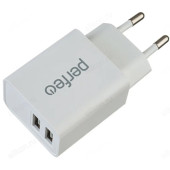 Зарядка сетевая Perfeo I4658 2USB 2,4А белый Зарядка сетевая Perfeo I4658 2USB 2,4А белый