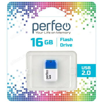 Память USB  16GB Perfeo M04 Blue