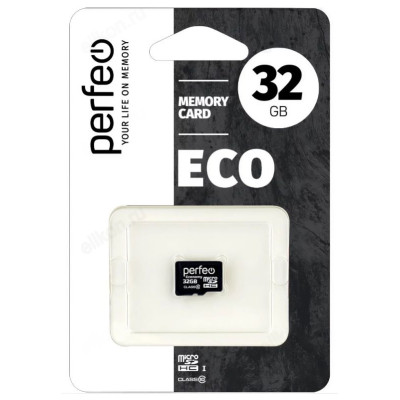 Карта MicroSD 32GB Perfeo High-Capacity PF32GMCSH10AES