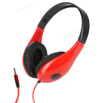 Наушники проводные Perfeo Fancy PF-FAN, красно-черный