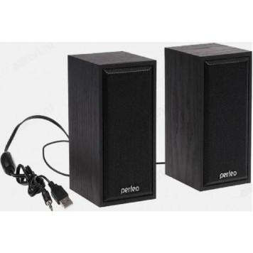 Акустика 2.0,  6W, Perfeo Cabinet, PF_A4327-2