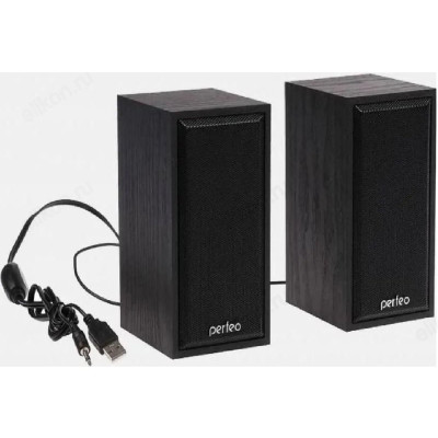 Акустика 2.0,  6W, Perfeo Cabinet, PF_A4327-2