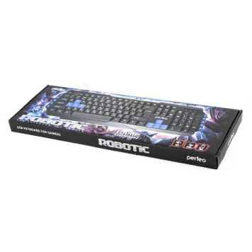 Клавиатура игровая Perfeo ROBOTIC, Multimedia, GAME DESIGN, USB, черный-1