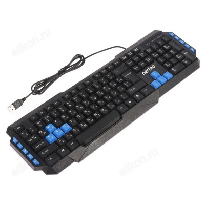 Клавиатура игровая Perfeo ROBOTIC, Multimedia, GAME DESIGN, USB, черный