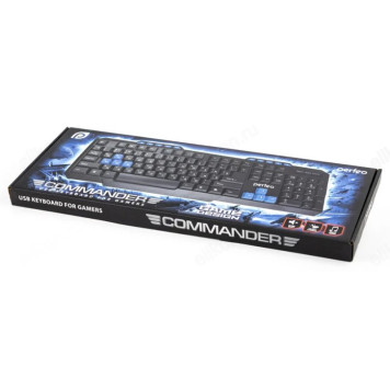 Клавиатура игровая Perfeo COMMANDER Multimedia, USB, черн, GAME DESIGN (PF-006)-1