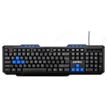Клавиатура игровая Perfeo COMMANDER Multimedia, USB, черн, GAME DESIGN (PF-006)