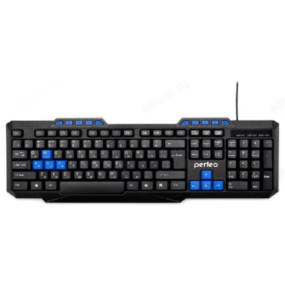Клавиатура игровая Perfeo COMMANDER Multimedia, USB, черн, GAME DESIGN (PF-006)