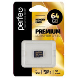 Карта MicroSDXC 64GB Perfeo High-Capacity PF64GMCSX10V30A