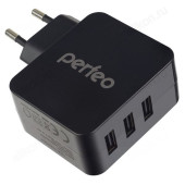 Зарядка сетевая Perfeo A4135 3USB Зарядка сетевая Perfeo A4135 3USB