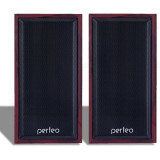 Акустика 2.0 6W (2х3 Вт) Perfeo Cabinet PF_A4388 USB махагон