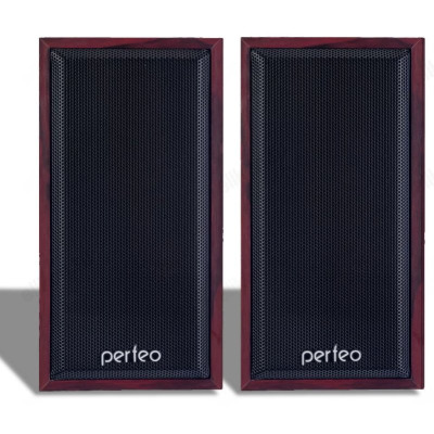Акустика 2.0 6W (2х3 Вт) Perfeo Cabinet PF_A4388 USB махагон