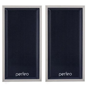 Акустика 2.0,  6W, Perfeo Cabinet, PF_A4389, USB, белый дуб