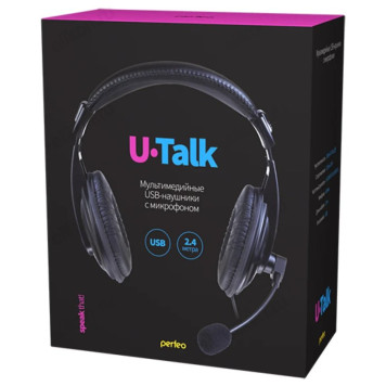 Гарнитура Perfeo U-Talk, черный-2