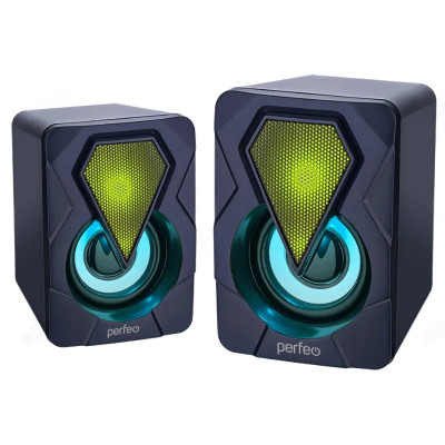 Акустика 2.0, 2х3 Вт, Perfeo 