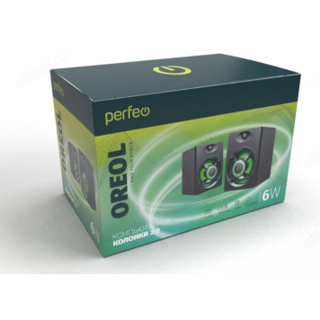 Акустика 2.0, 2х3 Вт, Perfeo 