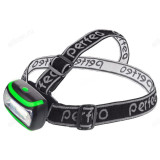 Фонарь Perfeo "Nevada", cветодиодный налобный,3Watt COB,180лм,3*АА, зеленый