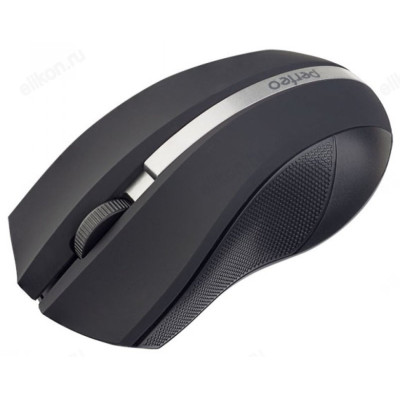 Мышь Perfeo беспроводная VERTEX чёрная серебро