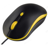Мышь Perfeo оптическая, "MOUNT", 4 кн, DPI 800-1600, USB, чёрн/жёлт.