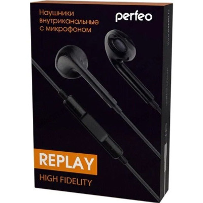Гарнитура Perfeo REPLAY внутриканальные PF_A4635 черные-1