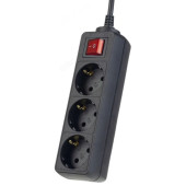 Удлинитель Perfeo POWERMATE выкл. PF_A4678 черный Удлинитель Perfeo POWERMATE выкл. PF_A4678 черный
